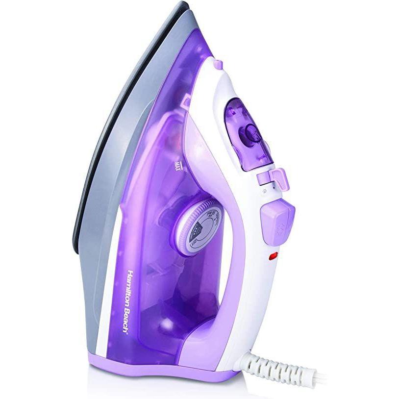 Wholesale-Hamilton Beach 14100 Nonstick Soleplate Steam Iron-Irons & Ironing Systems-Electro Vision Inc