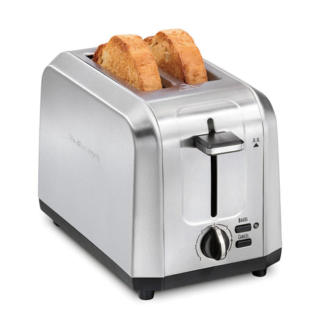 Wholesale-Hamilton Beach 2 Slice Toaster with Extra-Wide Slots - Stainless Steel-Toaster-Electro Vision Inc