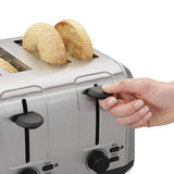Wholesale-Hamilton Beach 24911 - 4 Slice Toaster with Extra-Wide Slots Stainless Steel-Toaster-Electro Vision Inc