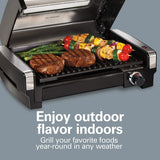 Wholesale-Hamilton Beach 25361 Searing Grill with Lid Window-Searing Grill-Electro Vision Inc