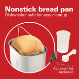 Wholesale-Hamilton Beach 29885 Artisan Dough & Bread Maker - Black-Kitchen Appliance-Electro Vision Inc