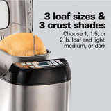 Wholesale-Hamilton Beach 29885 Artisan Dough & Bread Maker - Black-Kitchen Appliance-Electro Vision Inc