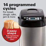 Wholesale-Hamilton Beach 29885 Artisan Dough & Bread Maker - Black-Kitchen Appliance-Electro Vision Inc