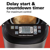 Wholesale-Hamilton Beach 29885 Artisan Dough & Bread Maker - Black-Kitchen Appliance-Electro Vision Inc