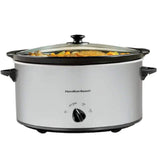 Wholesale-Hamilton Beach 33167 Slow Cooker 6 Quart Chrome-Kitchen Appliance-Electro Vision Inc