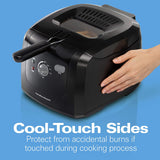 Wholesale-Hamilton Beach 35021 Deep Fryer, 2 Liters/8 Cup Oil Capacity-Deep Fryer-Electro Vision Inc