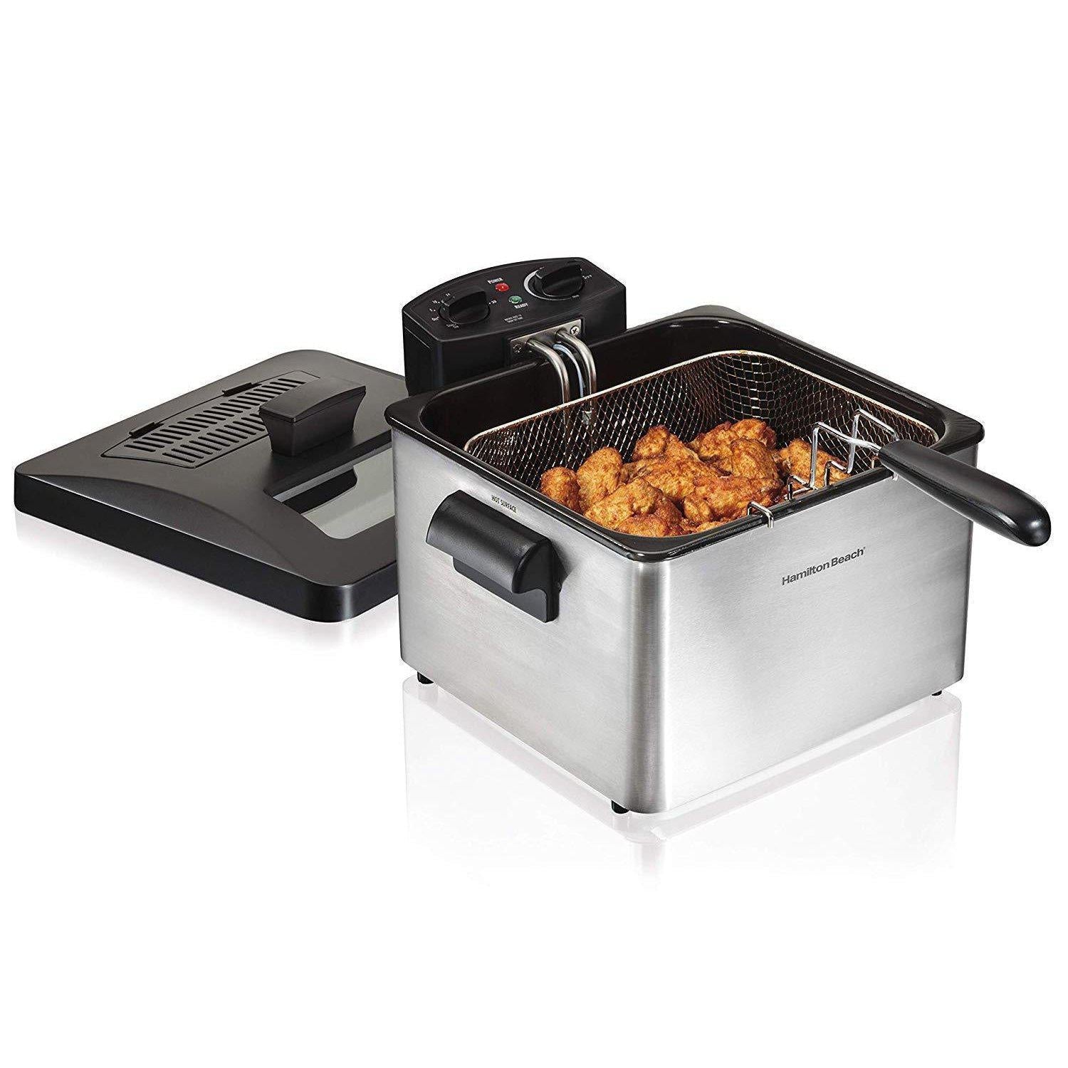 Wholesale-Hamilton Beach 35034 Deep Fryer Electric - Triple Basket-Deep Fryer-Electro Vision Inc