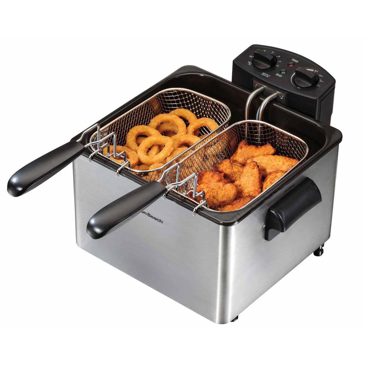 Wholesale-Hamilton Beach 35036 Deep Fryer Electric Double Basket-Kitchen Appliance-Electro Vision Inc