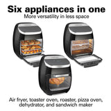 Wholesale-Hamilton Beach 35070- 11.6 Quart/11 Liter Digital Air Fryer with Rotisserie & Rotating Basket-Air Fryer-Electro Vision Inc