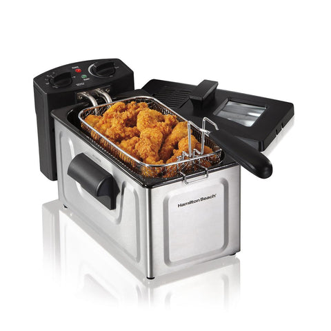 Wholesale-Hamilton Beach 35200 Deep Fryer Electric - Single Basket-Deep Fryer-Electro Vision Inc