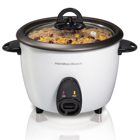 Wholesale-Hamilton Beach 37516 - Rice Cooker & Food Steamer 16 Cup Capacity-Cooker-Electro Vision Inc