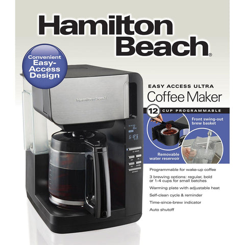 Wholesale-Hamilton Beach 46203 Coffee Maker 12-Cup Programmable-Coffee Makers & Espresso Machines-Electro Vision Inc