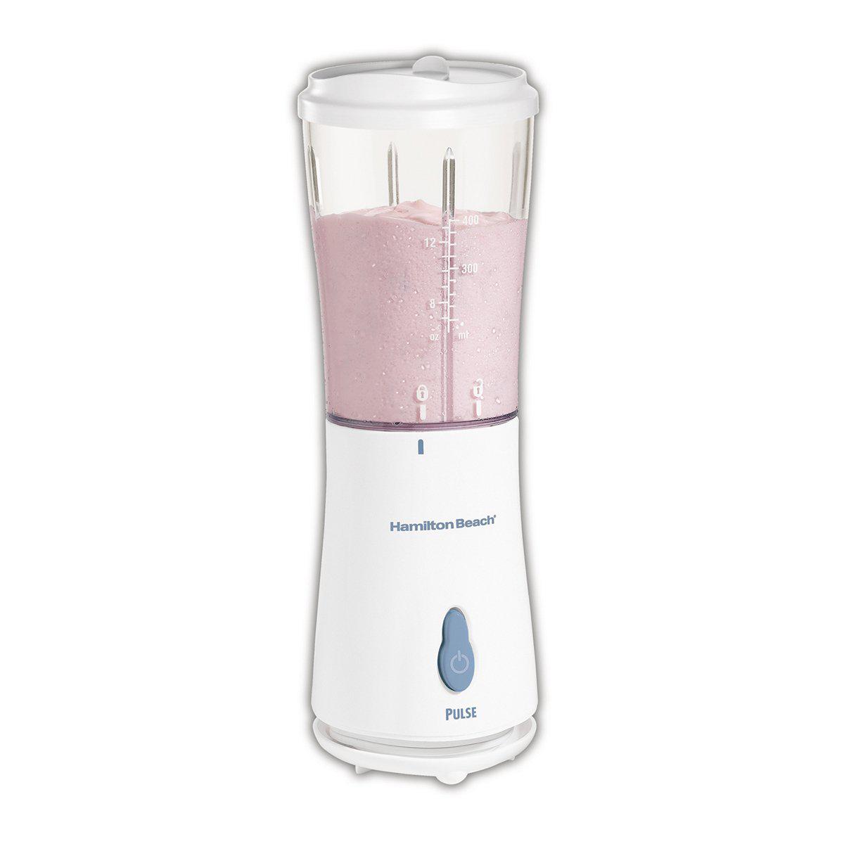 Wholesale-Hamilton Beach 51101 Personal Portable Blender with Travel Lid White-Blender-Electro Vision Inc