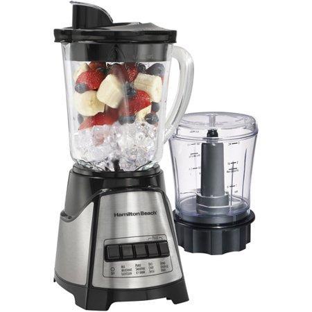 Wholesale-Hamilton Beach 58159 Blender Plastic Jar Stainless Steel W 3 Cup Food Chopper-Blender-Electro Vision Inc