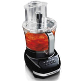 Wholesale-Hamilton Beach 70580 12-Cup Big Mouth Duo Plus Food Processor with 2 Bowls, Touch Pad Controls, Black-Food Chopper & Processor-Electro Vision Inc