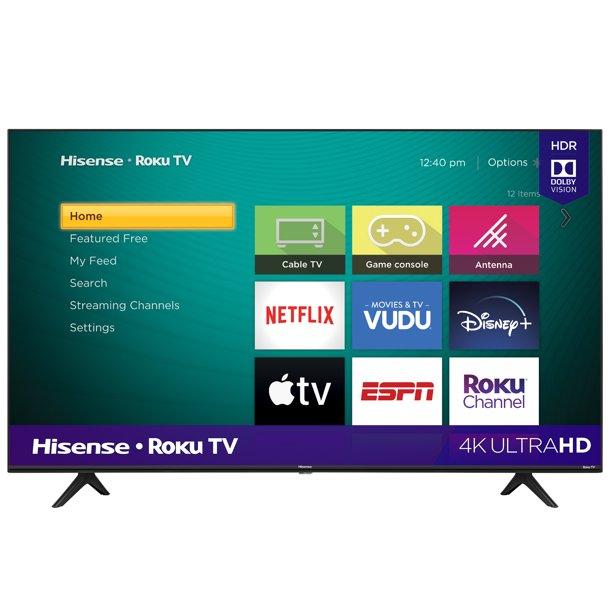 Wholesale-Hisense 58R6E3 58" Class 4K UHD LED Roku Smart TV HDR-TV-Electro Vision Inc