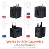 Wholesale-HyperGear 14298 All-in-one World Travel Adapter-Power Adapter-Electro Vision Inc