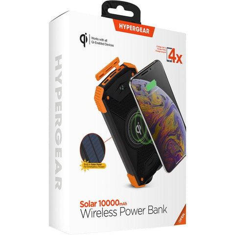 Wholesale-HyperGear 14659 Wireless Solar Power Bank 10000mAh-Power Bank-Electro Vision Inc