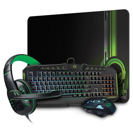 Wholesale-HyperGear 15447 4-in-1 Gaming Kit Series 2-Keyboard-Electro Vision Inc