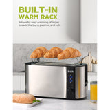 Wholesale-IKICH CP144A Toaster 4 Slice, Toaster 2 Long Slot Stainless Steel - Digital-Toasters-Electro Vision Inc