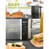 Wholesale-IKICH CP144A Toaster 4 Slice, Toaster 2 Long Slot Stainless Steel - Digital-Toasters-Electro Vision Inc