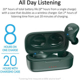 Wholesale-ILUV TB100MG Wireless Earbuds, Bluetooth - Microphone IPX6 Waterproof -Midnight Green-Earbuds | Headphone-Electro Vision Inc