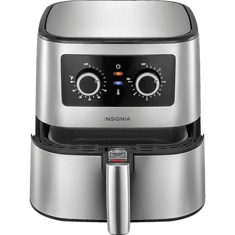 Wholesale-Insignia NSAF53MSSO - Analog Air Fryer - Stainless Steel - 5 Qt-Air Fryer-Electro Vision Inc