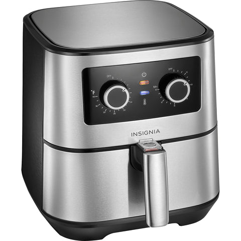 Wholesale-Insignia NSAF5MSS2 - 5 Qt. Analog Air Fryer - Stainless Steel-Air Fryer-Electro Vision Inc