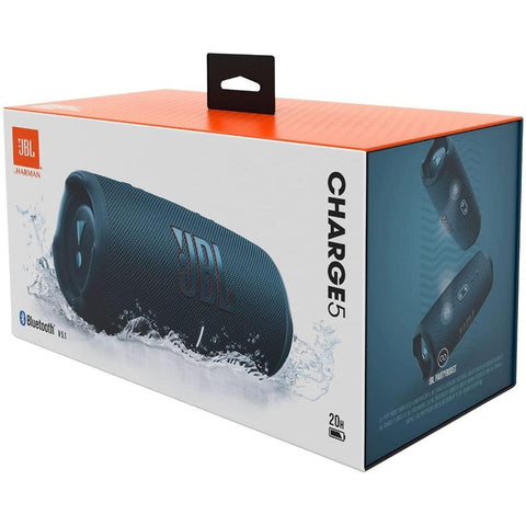 Wholesale-JBL - CHARGE 5 Portable Waterproof Speaker with Powerbank - Blue-Speakers-JBL-Charge5-Blue-Electro Vision Inc