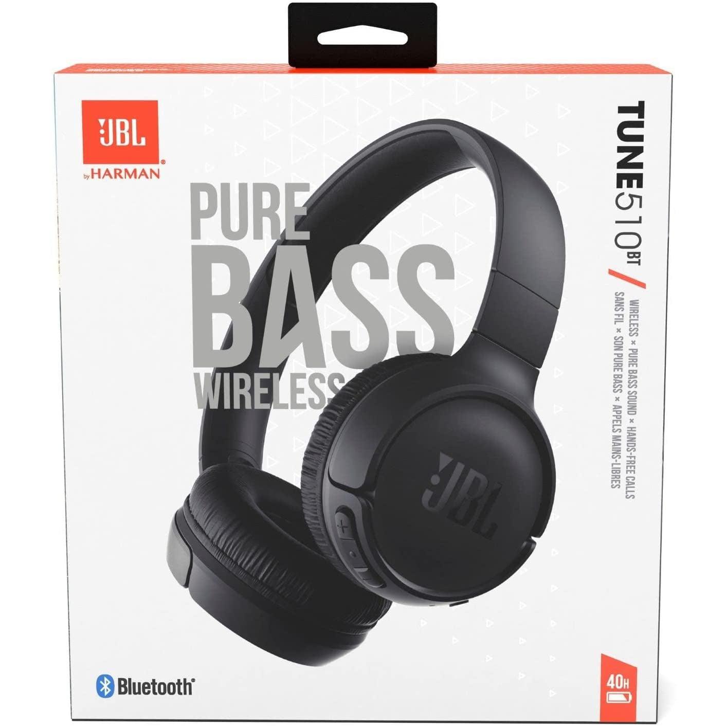 Wholesale-JBL Tune 510BT Wireless On-Ear Headphones Black-Headphones-Electro Vision Inc