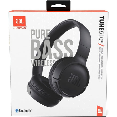 Wholesale-JBL Tune 510BT Wireless On-Ear Headphones Black-Headphones-Electro Vision Inc