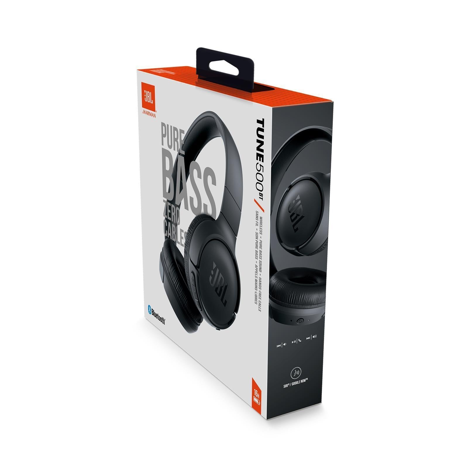 Wholesale-JBL Tune500BT Wireless Bluetooth On-Ear Headphones - Black-Headphones & Headsets-Electro Vision Inc