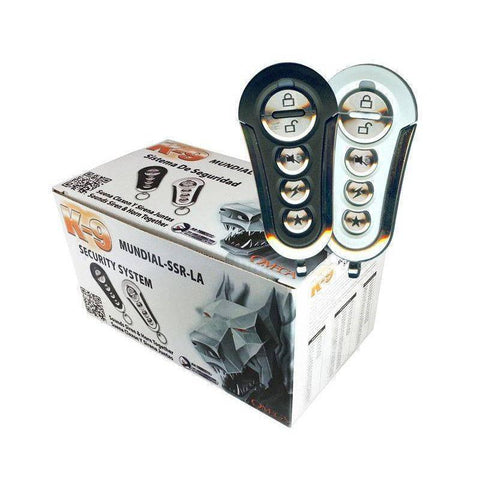 Wholesale-K9 SSLA Car Alarm w Stainless Steel Remote-Car Alarm-Electro Vision Inc