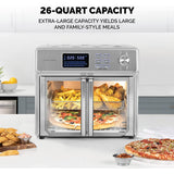 Wholesale-KALORIK AFO46045SS FRENCH DOOR AIRFRYER OVEN-Ovens-Electro Vision Inc
