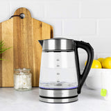 Wholesale-Kalorik JK45907 Digital Rapid Glass Kettle 1.7L-Electric Kettles-Electro Vision Inc