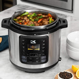 Wholesale-Kalorik 6 Quart 10-in-1 Multi Use Pressure Cooker, Stainless Steel Cordless Jug Kettle-Pressure Cookers & Canners-Electro Vision Inc