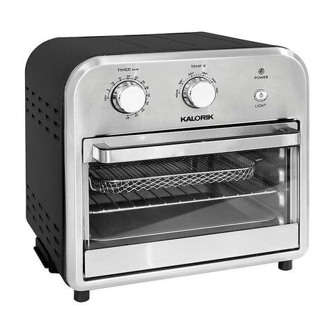 Wholesale-Kalorik AFO46894 Air Fryer Oven, Black/stainless Steel - 12 Qt-Air Fryer-Electro Vision Inc