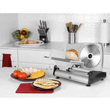 Wholesale-Kalorik AS40763S Silver Professional Style Food Slicer-Kitchen Slicers-Electro Vision Inc