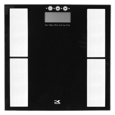Wholesale-Kalorik Body Analysis Digital Bathroom Scale EBS 40398 BK-Body Weight Scales-Electro Vision Inc