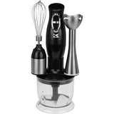 Wholesale-Kalorik CMM39732BK 3-in-1 Immersion Blender, Chopper, and Mixer, Black-Food Chopper & Processor-Electro Vision Inc