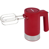 Wholesale-Kalorik HM47251R Cordless Rechargeable Hand Mixer, Red-Handheld Power Mixers-Electro Vision Inc