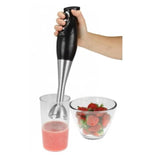 Wholesale-Kalorik MS39731 200 Watts Hand Blender with Mixing Cup, Black-Hand Mixer-Electro Vision Inc