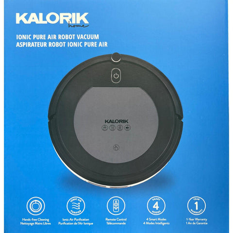 Wholesale-Kalorik RVC46588gr Robotic Vac w/ Air Purification-Vaccuum-Electro Vision Inc