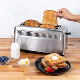 Wholesale-Kalorik TO47404 4-Slice Long Slot Toaster, Stainless Steel-Toaster-Electro Vision Inc