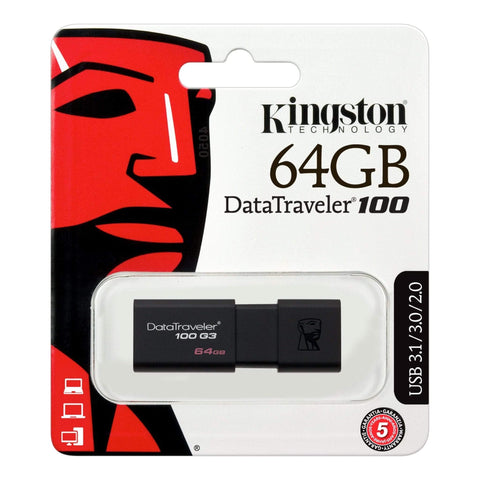 Wholesale-Kingston 64gb USB Flash Drive Memory Stick-Memory-Electro Vision Inc