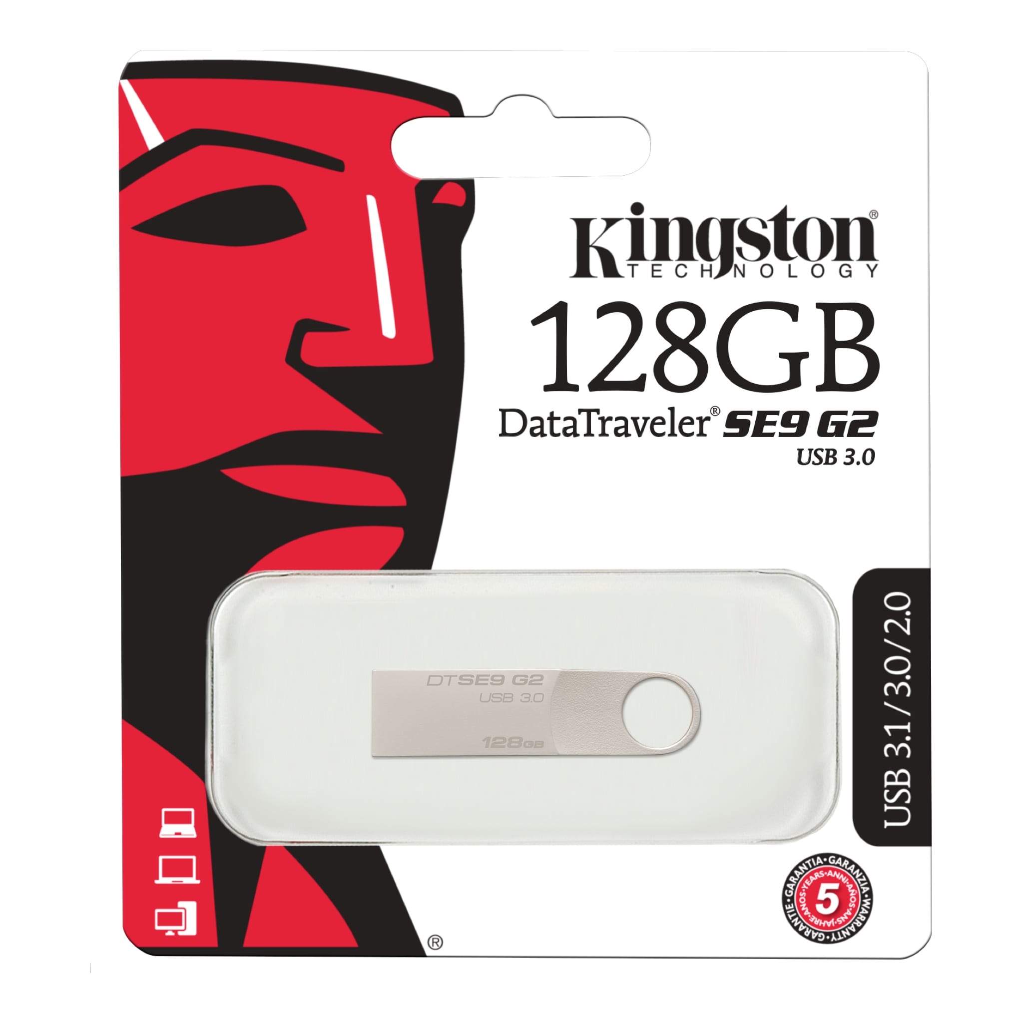 Wholesale-Kingston DTKN Data Traveler Kyson USB Flash Drive 128GB-USB Flash Drive-Electro Vision Inc