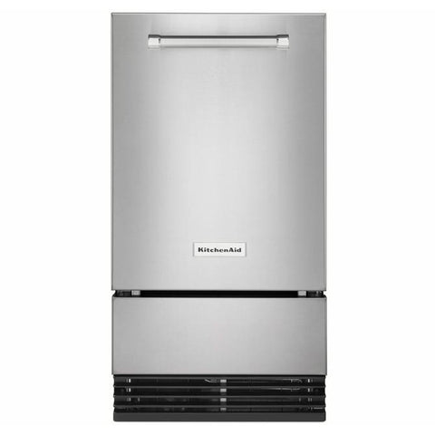 Wholesale-KitchenAid® KUID308HPS 18'' Automatic Ice Maker - Stainless Steel-Ice Maker-Electro Vision Inc