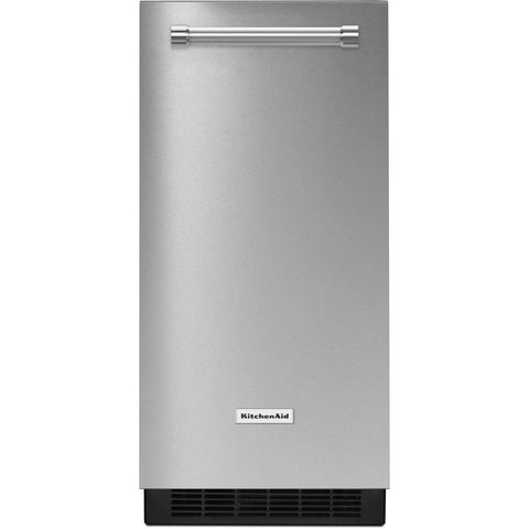 Wholesale-KitchenAid®Kuix535HPS 15'' Automatic Ice Maker with PrintShield? Finish-Electro Vision Inc