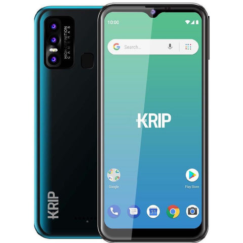 Wholesale-Krip K58B 6.5" HD Phone 64 GB + 2 GB - Android 12-Smartphone-Electro Vision Inc