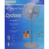 Wholesale-LASKO 18900 18" STAND FAN GREY-Fans-Electro Vision Inc